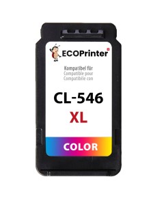 CANON ECOPrinter 546C | Cartouche ECOPrinter &eacute;quivalent &agrave; Canon CL-546XL Couleur  | Famille Canon PG-545 / CL-546 | 3 Couleurs (3C) | 360 pages