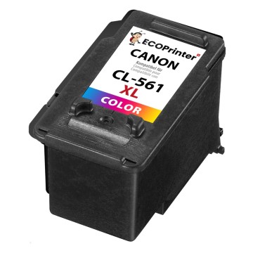 CANON ECOPrinter 561C | Cartouche ECOPrinter équivalent à Canon CL-561 XL Couleurs (Colors)  | Famille Canon PG-560 / CL-561 | 3 Couleurs (3C) | 600 pages