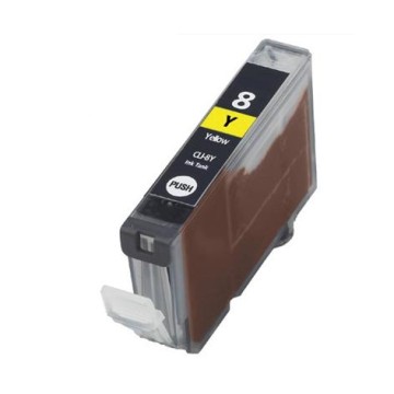 CANON ECOPrinter 8Y | Cartouche ECOPrinter équivalent à Canon CLI-8   | Famille Canon PGI-5 / CLI-8 | Jaune (Y) | 490 pages