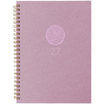 BIELLA 858692400027U | Agenda Memento Natural | 2027 | 1S/2P rose | 10.1x14.2cm