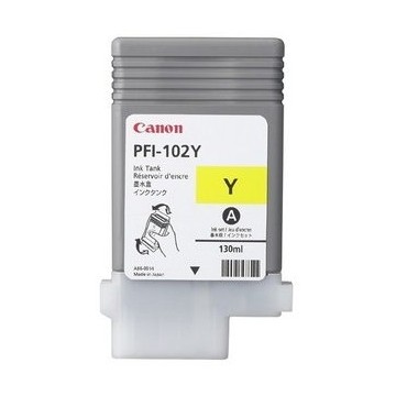 CANON PFI-102Y | Cartouche d'encre | IPF 700 | Jaune (Y) | 130ml