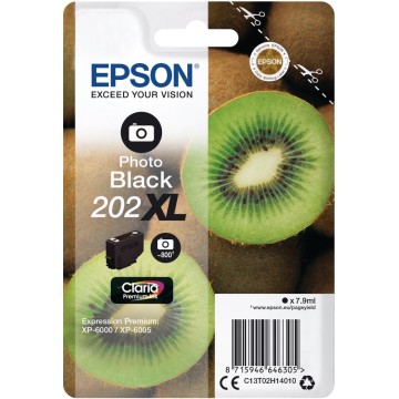 EPSON T02H140 | Cartouche d'encre 202XL | XP-6000/6005 | Photo Noir (PBK) | 800 pages