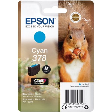 EPSON T378240 | Cartouche d'encre 378 | XP-8500/8505/15000 | Cyan (C) | 360 pages