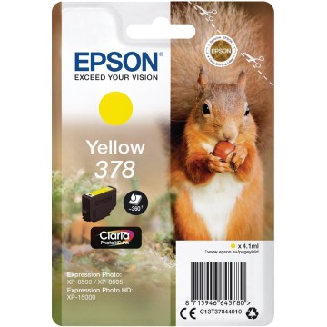 EPSON T378440 | Cartouche d'encre 378 | XP-8500/8505/15000 | Jaune (Y) | 360 pages