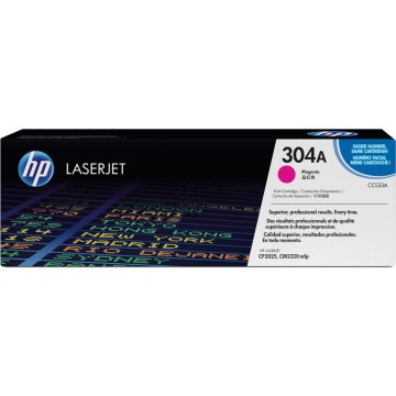 HP CC533A | Cartouche toner 304a | Color LaserJet CP2025 | Magenta (M) | 2'800 pages