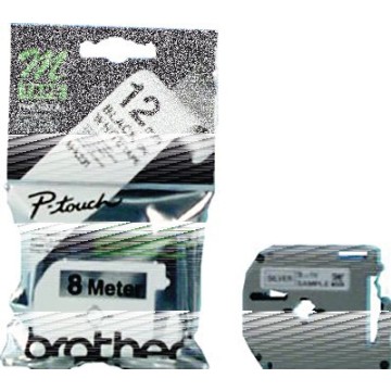 P-TOUCH M-K231BZ | Ruban, non laminé | Pour PT-65/75/85/110 | Noir/blanc | 12mm/8m
