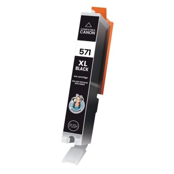 CANON ECOPrinter 571BK | Cartouche ECOPrinter équivalent à Canon CLI-571 XL   | Famille Canon PGI-570 / CLI-571 | Noir (BK) | 810 pages