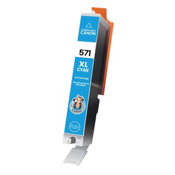 CANON ECOPrinter 571C | Cartouche ECOPrinter équivalent à Canon CLI-571 XL   | Famille Canon PGI-570 / CLI-571 | Cyan (C) | 800 pages