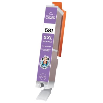 CANON ECOPrinter 581PB | Cartouche ECOPrinter équivalent à Canon CLI-581 XXL | Famille Canon PGI-580 / CL-581 | Bleu Photo (PB) | 9'140 pages