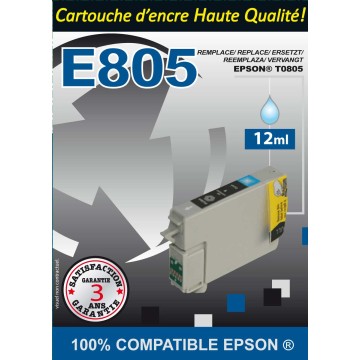 EPSON ECOPrinter 0805PC | Cartouche ECOPrinter équivalent à Epson T0805 | Photo Cyan (PC) | 460 pages