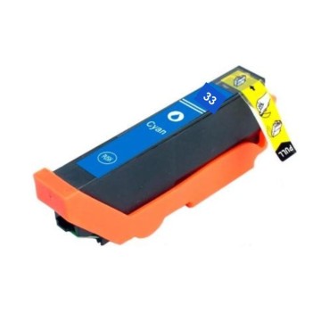 EPSON ECOPrinter 33C | Cartouche ECOPrinter équivalent à Epson 33 XL   | Famille Epson 33 (Orange) | Cyan (C) | 650 pages