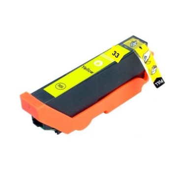 EPSON ECOPrinter 33Y | Cartouche ECOPrinter équivalent à Epson 33 XL   | Famille Epson 33 (Orange) | Jaune (Y) | 650 pages
