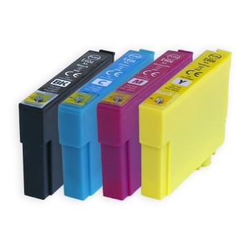 EPSON ECOPrinter 604P1 | Pack de 4 cartouches ECOPrinter équivalent à Epson 604 XL  | 1 noir et 3 Couleurs individuelles | 600/500 pages