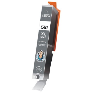 CANON ECOPrinter 551GY | Cartouche ECOPrinter équivalent à Canon CLI-551 XL  | Famille Canon PGI-550 / CL-551 | Gris (G) | 250 pages