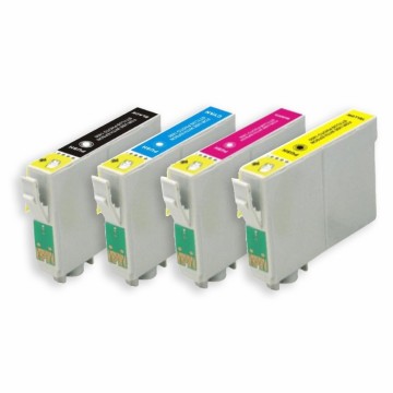 EPSON ECOPrinter 29P1 | Pack de 4 cartouches ECOPrinter équivalent à Epson T29XL  | 1 noir et 3 Couleurs individuelles | 600/700 pages